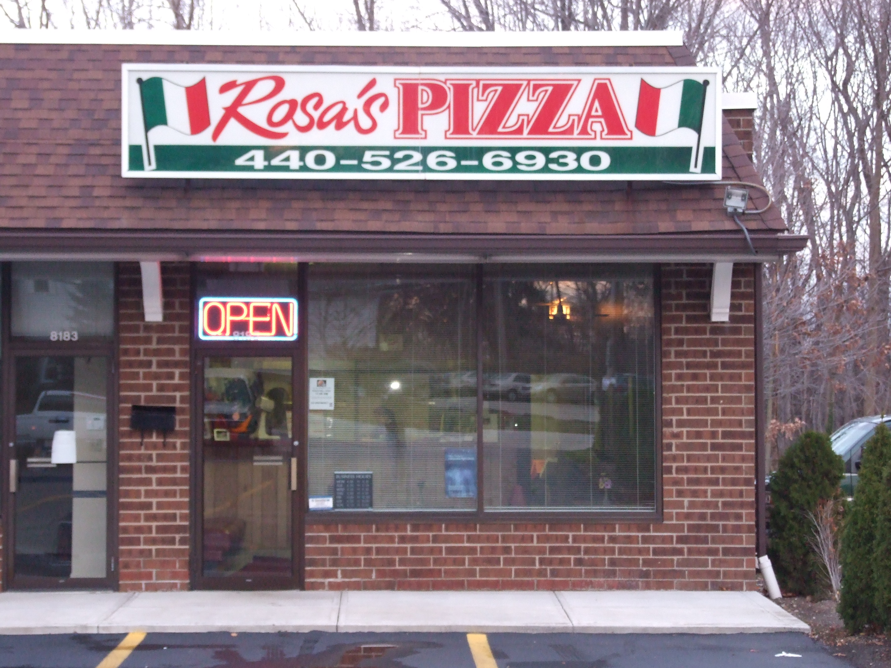 Rosa's pizzeria discount